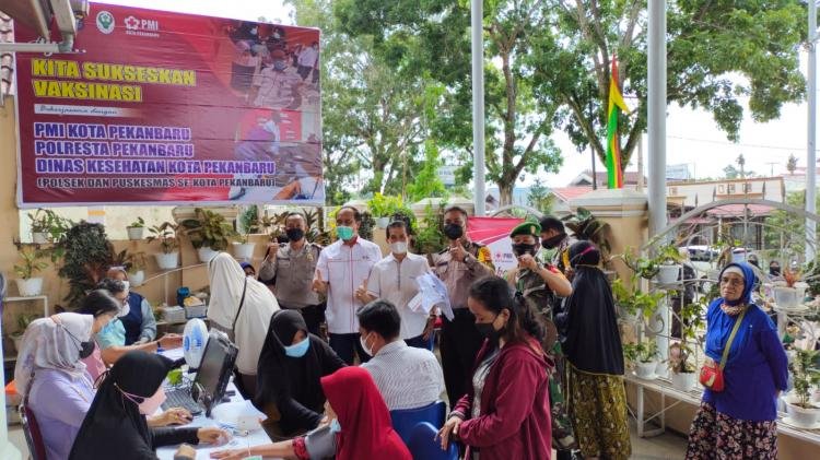PMI Pekanbaru Kembali Gelar Vaksinasi Massal