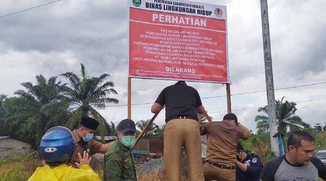 Operasional Kebun Sawit PT SIPP Dihentikan Pemkab Bengkalis, Ini Alasannya