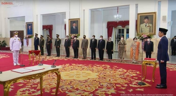 Presiden Jokowi Lantik Yudo Margono sebagai Panglima TNI