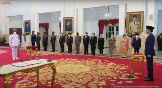 Presiden Jokowi Lantik Yudo Margono sebagai Panglima TNI