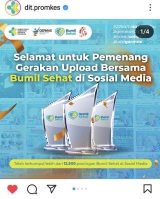Riau Raih Juara Nasional Kampanye Massal Gerakan Bumil Sehat di Sosmed