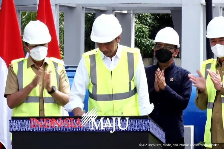 Presiden Jokowi Resmikan SPAM DUROLIS di Rokan Hilir Riau