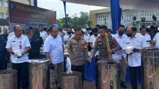 Musnahkan 276 Kg Sabu, Wakapolda: 2.760 Juta Jiwa Terselamatkan