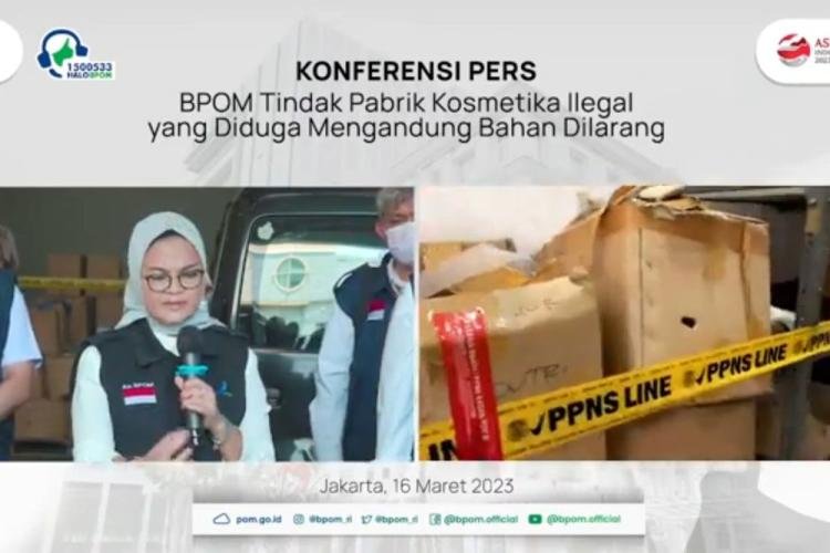 BPOM Tindak Pabrik Kosmetik Ilegal, Barang Bukti Capai Rp 7,7 Miliar