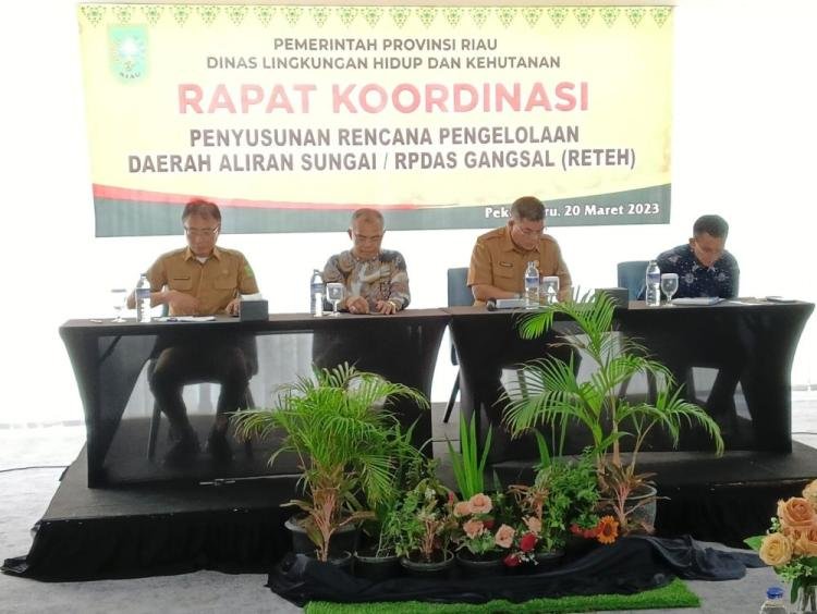 Gandeng Tenaga Ahli dari Unri, DLHK Riau Gelar Rakor RPDAS Gangsal Reteh