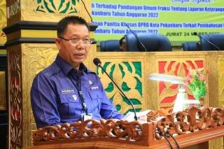 Pemko Sampaikan LKPJ Terkait Penyelesaian Infrastruktur di DPRD Pekanbaru