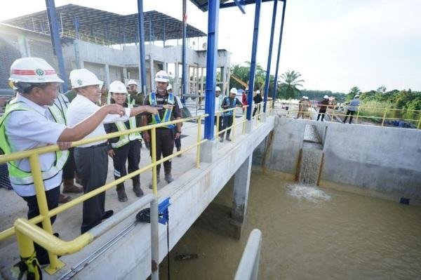 Hampir Rampung, Gubernur Riau Cek Proyek SPAM Pekanbaru-Kampar