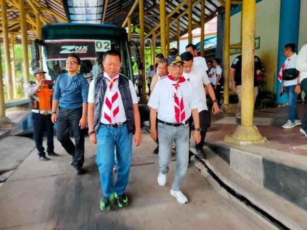 Kunker ke Riau, Menhub Cek Kondisi Terminal BRPS Pekanbaru