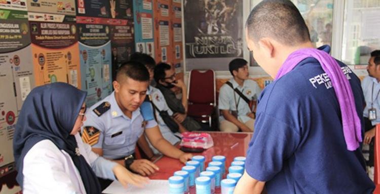 Belasan Warga Binaan Lapas Kelas II A Dites Urin, Ini Hasilnya