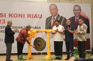 Rakerprov KONI Riau, Suwarno Apresiasi Atlet  Sumbang Medali di SEA Games