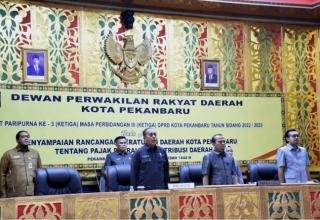 DPRD Pekanbaru Gelar Paripurna Penyampaian Ranperda Pajak dan Retribusi