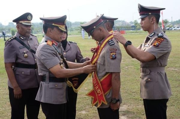 Lantik 134 Bintara Baru, Ini Pesan Wakapolda Riau