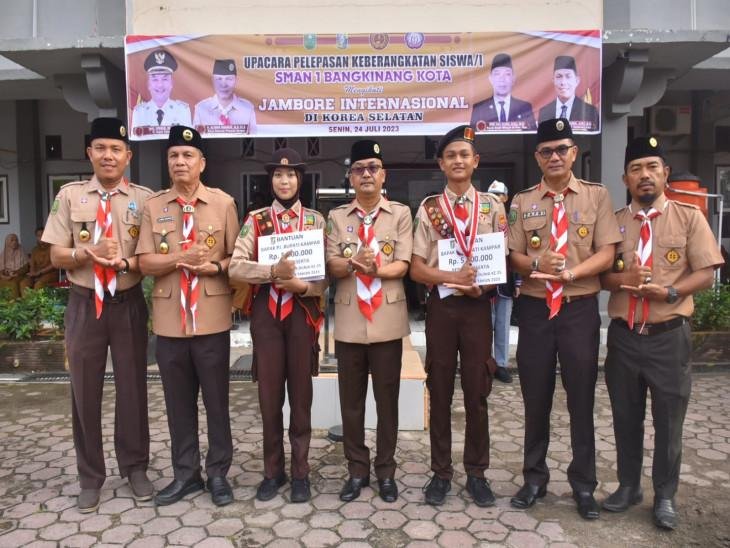 Dua Pelajar Asal Kampar Wakili Riau di Jambore Internasional Pramuka Korea Selatan