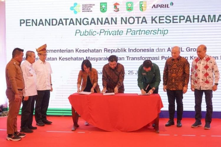 Perkuat Layanan Kesehatan Primer, Kemenkes dan APRIL Group Lakukan MoU