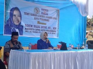 Reses Roem Diani Dewi, Warga Sukajadi Pekanbaru Keluhkan Soal Banjir 