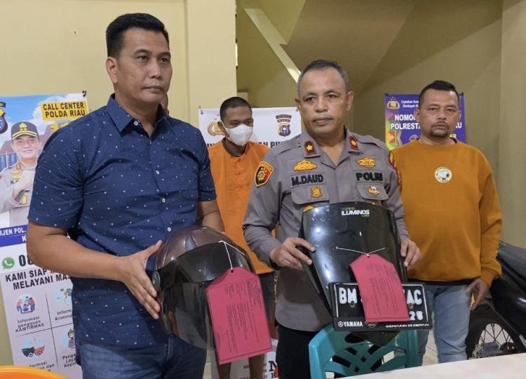 Polisi di Pekanbaru Tangkap Pelaku Curanmor Beraksi di 150 TKP