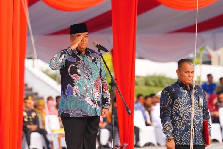 Wagubri Pimpin Upacara Hari Kesaktian Pancasila Tahun 2023 Dilingkungan Pemprov Riau