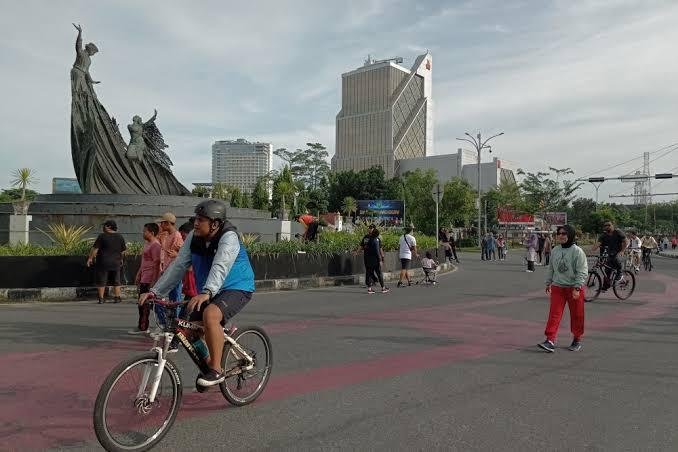 Polda Riau Gelar Simulasi Pengamanan Pemilu 2024 di Pekanbaru, Car Free Day Ditiadakan