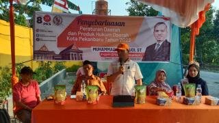 Ketua DPRD Sabarudi Laksanakan Penyebarluasan Perda di Jalan Kenanga Pekanbaru