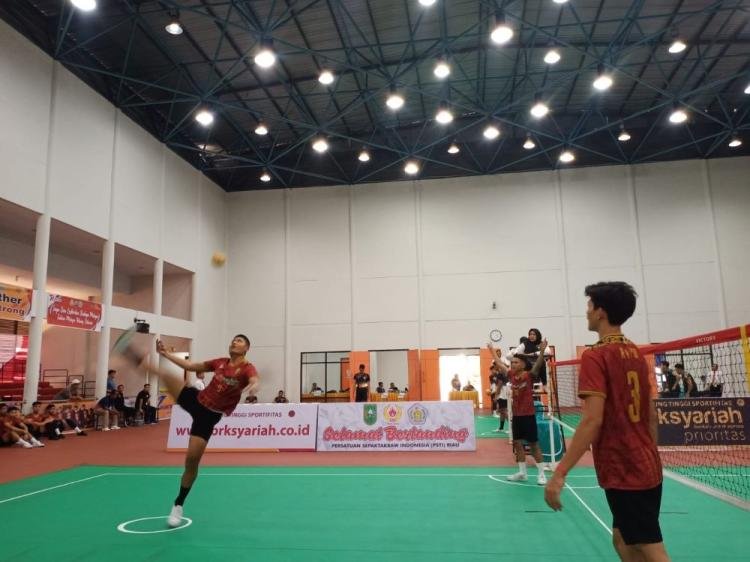 Porwil XI Sumatra, Atlet Sepak Takraw Riau Menang Lawan Tim Jambi
