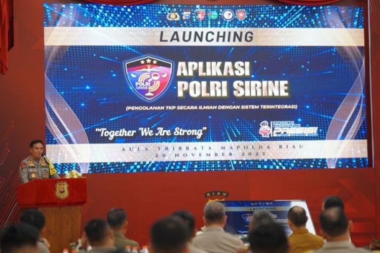 Polda Riau Luncurkan Aplikasi â€œPolri Sirineâ€ Untuk Layani Masyarakat