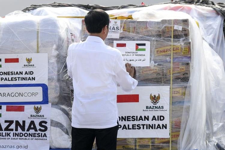 Presiden Lepas Bantuan Kemanusiaan Tahap ke-2 ke Palestina