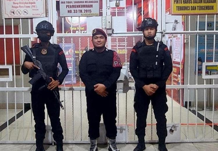 Lapas Pekanbaru Terima Patroli Sambang dari Sat Bimob Polda Riau