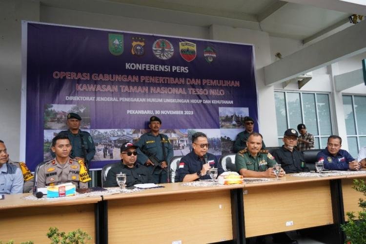 KLHK Tertibkan 36 Pondok Perambah Hutan di Kawasan TNTN