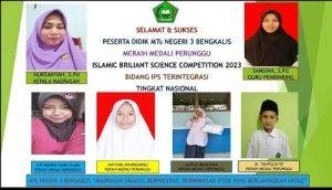 Empat Siswa MTsN 3 Bengkalis Raih Mendali Perunggu di Ajang Islamic Brilliant Science Competition Tahun 2023