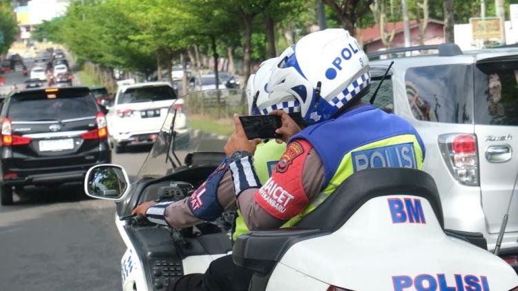 Operasi Tertib Lalulintas, Polantas Pekanbaru Optimalkan ETLE Mobile
