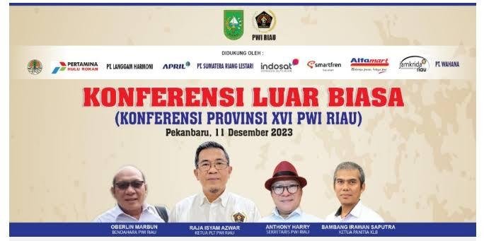 Panitia KLB PWI Riau Buka Pendaftaran Calon Ketua dan Calon Ketua DKP PWI Riau