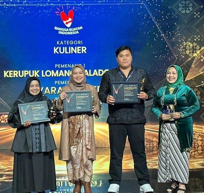 UMKM Kerupuk Lomang Balado UMMI Raih Juara Pertama BBI 2023