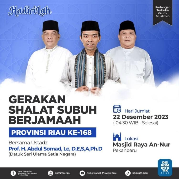 Catat Tanggalnya, GSSB Riau Akan Hadirkan Ustad Abdul Somad
