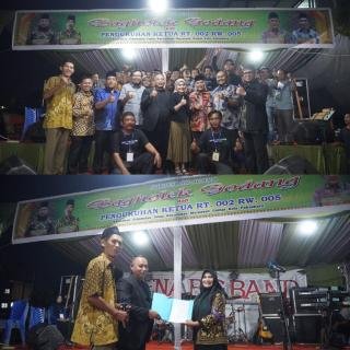 Bagholek Godang Meriah, Haris Kampay Di Kukuhkan Ketua RT002/RW004 Sidomulyo Timur