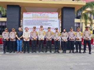 Polres Rohil Deklarasi Tertib Berlalu Lintas Demi Pemilu Damai 2024