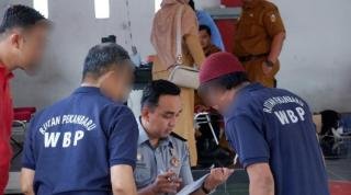 558 Warga Binaan Rutan Kelas I Pekanbaru Lakukan Pendataan dan Perekaman KTP-el