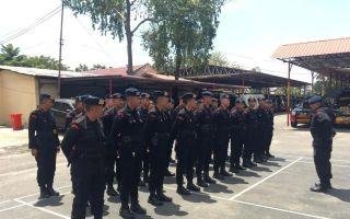 Satgas Tindak OMB LK Brimobda Polda Riau Laksanakan Patroli dan Pengaman Pemilu 2024