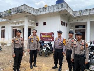 Polres Rohil Patroli Amankan Pleno Rekapitulasi Suara Pemilu