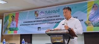 Dihadiri 50 Peserta Mahasiswa Unilak dan UIR, Disdukcapil Pekanbaru Sosialisasi FKPKIE