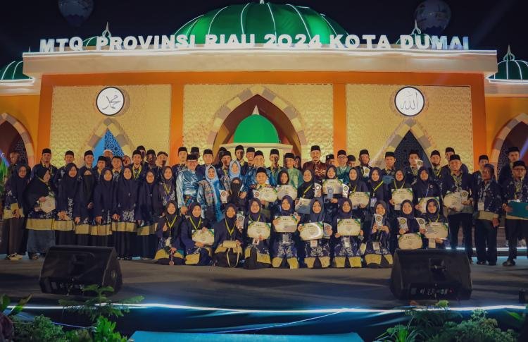 Raih Peringkat 5 pada MTQ XLII Provinsi Riau, Wako Apresiasi Hasil Jerih Payah Kafilah Kota Dumai