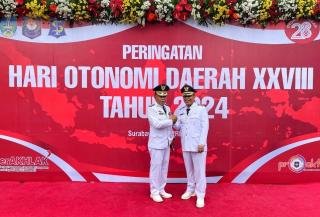 Plt Bupati Asmar Hadiri Upacara Peringatan Hari Otoda Tahun 2024