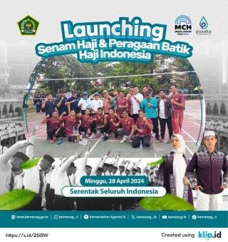 Besok, Kemenag Launching Senam Haji dan Peragaan Batik Haji Nasional