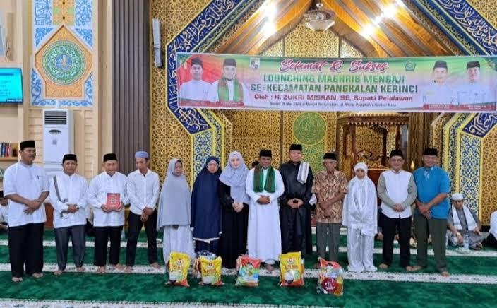 Luncurkan Program Maghrib Mengaji, Bupati Zukri akan Keliling dari ke Sejumlah Masjid