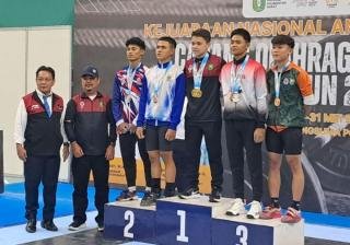 Lifter Riau Raih Tiga Emas di Kejurnas Antar PPLP/D dan SKO Angkat Besi 2024