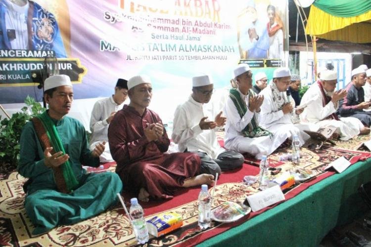 Pj Bupati Inhil Herman Hadiri Peringatan Haul Jama’ Tajaan Majelis Taklim Almaskanah