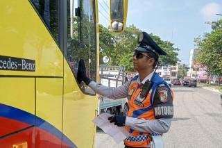Dishub Kembali Gelar Razia Truk Odol di Pekanbaru, 71 Kendaraan Ditindak