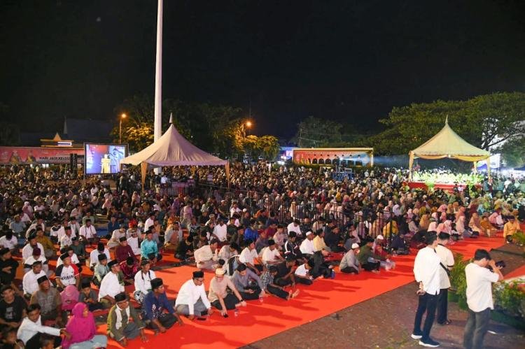 Ribuan Masyarakat Ikuti Tabligh Akbar Sempena Hari Jadi ke-512 Bengkalis