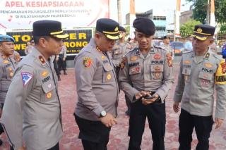Kapolres Dumai Razia HP Anggota Terkait Judi Slot