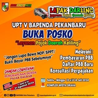 Bapenda Pekanbaru Imbau Wajib Pajak Manfaatkan Diskon Pajak 100 Persen