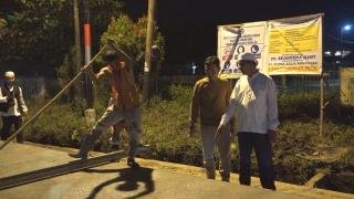 Pj Bupati Inhil Kembali Tinjau Progres Peningkatan Jalan HR Soebrantas Tembilahan